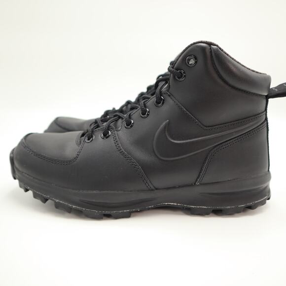 Nike Manoa Triple Black Boots Mens Size 8 Leather Mid Shoes Outdoor 454350-003 main image 10